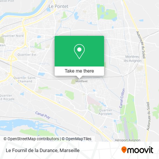 Le Fournil de la Durance map