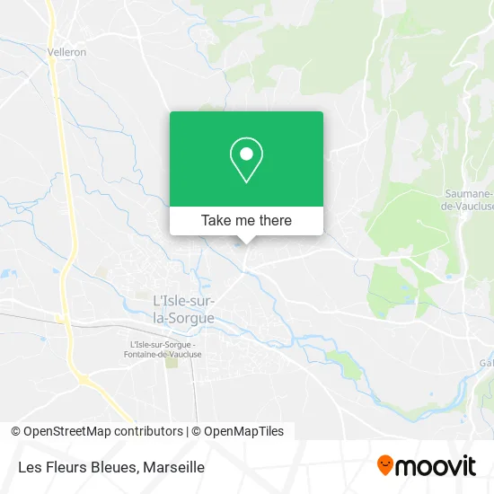Les Fleurs Bleues map