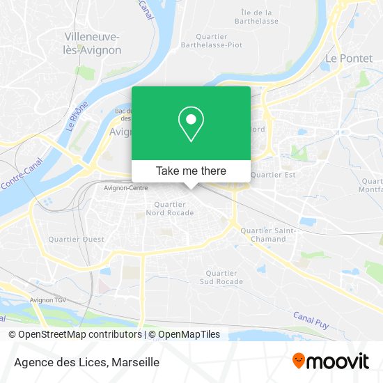 Agence des Lices map