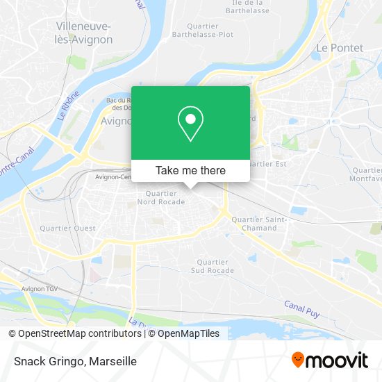 Snack Gringo map
