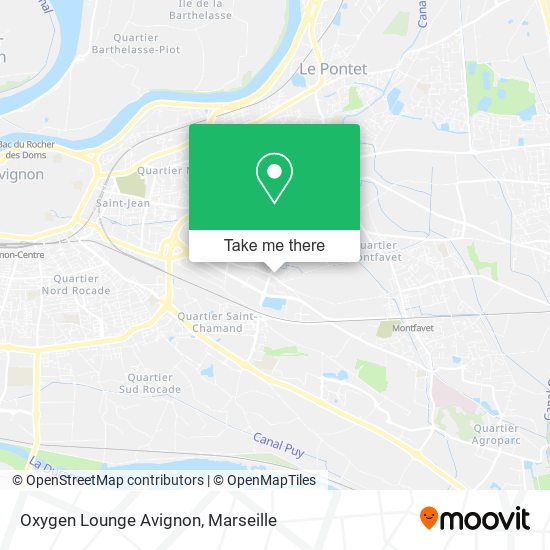 Oxygen Lounge Avignon map