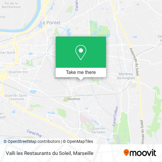 Valli les Restaurants du Soleil map