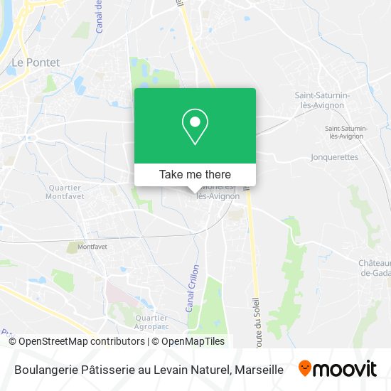 Boulangerie Pâtisserie au Levain Naturel map
