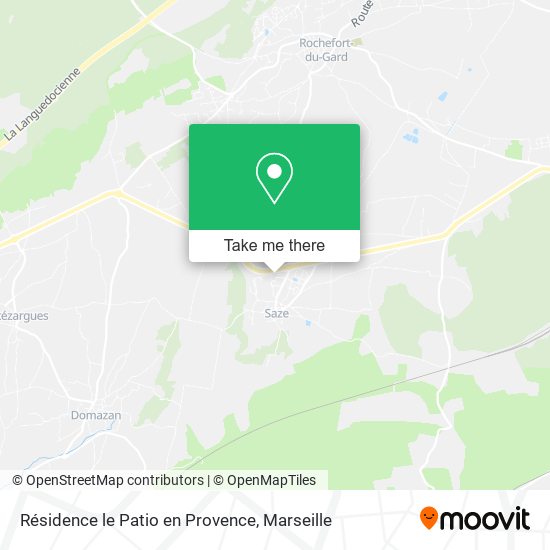 Résidence le Patio en Provence map