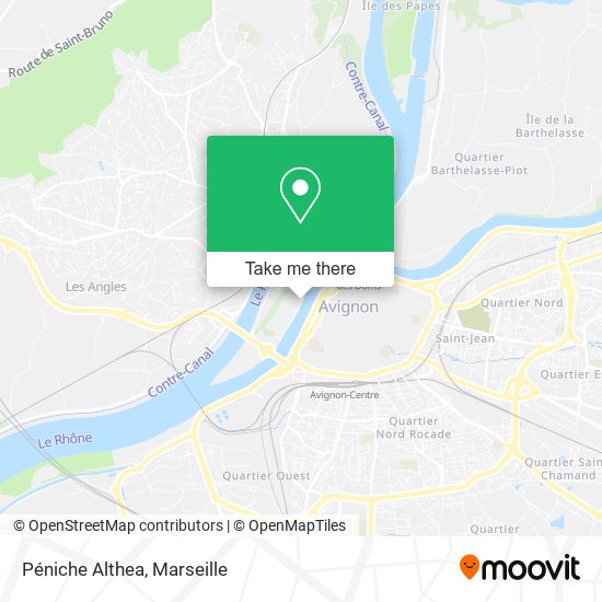 Péniche Althea map