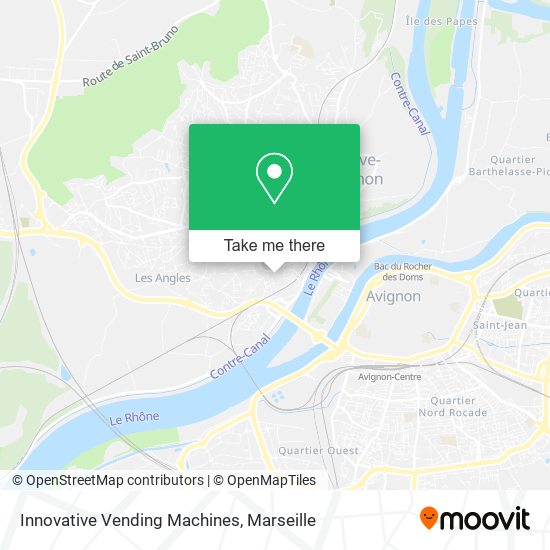Innovative Vending Machines map
