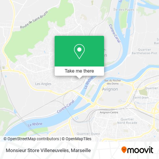 Monsieur Store Villeneuvelès map