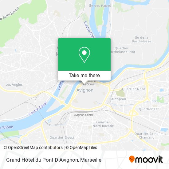 Grand Hôtel du Pont D Avignon map