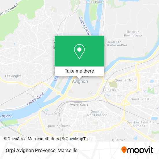 Orpi Avignon Provence map