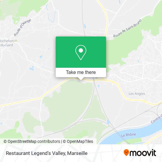 Restaurant Legend's Valley map