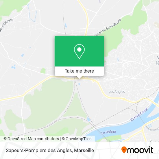 Sapeurs-Pompiers des Angles map