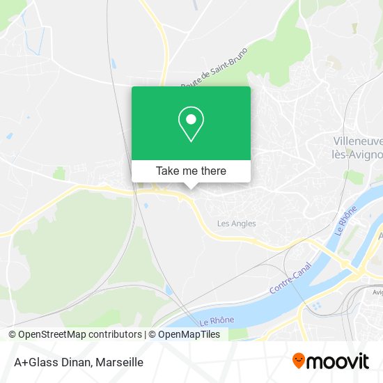 A+Glass Dinan map