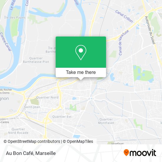 Au Bon Café map
