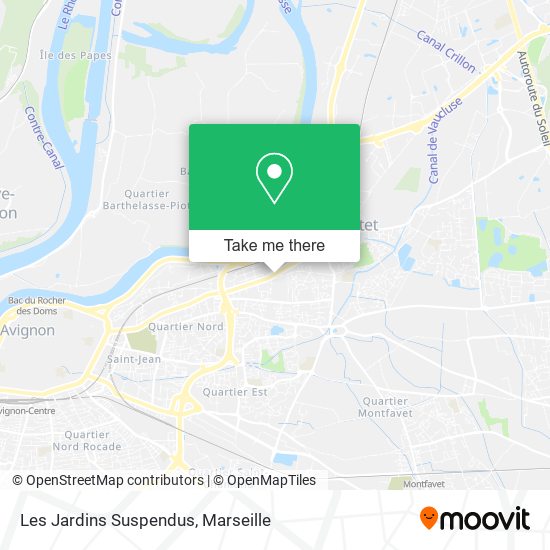 Les Jardins Suspendus map