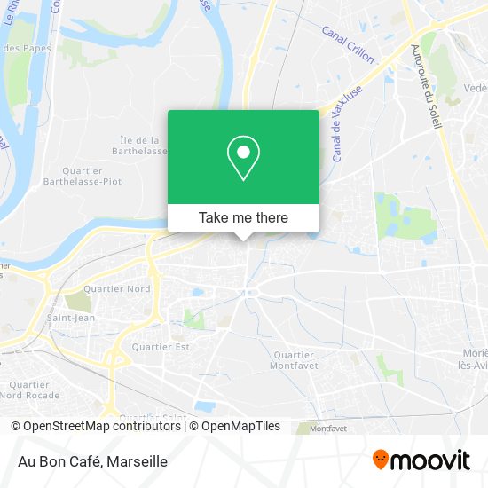 Au Bon Café map