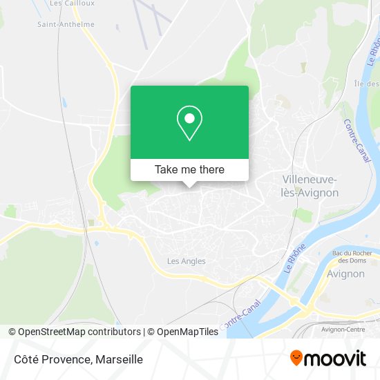 Côté Provence map