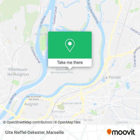 Gîte Rieffel-Dekester map