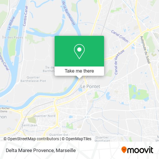 Delta Maree Provence map