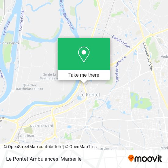 Le Pontet Ambulances map