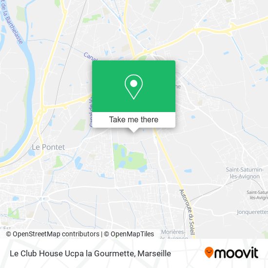 Le Club House Ucpa la Gourmette map