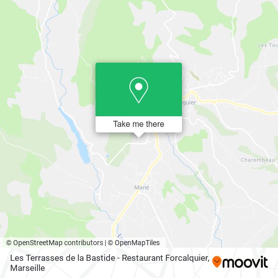 Mapa Les Terrasses de la Bastide - Restaurant Forcalquier