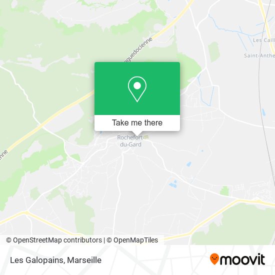 Les Galopains map