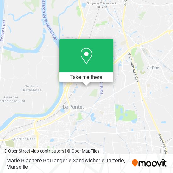 Marie Blachère Boulangerie Sandwicherie Tarterie map