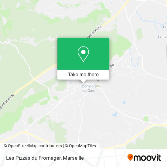 Les Pizzas du Fromager map