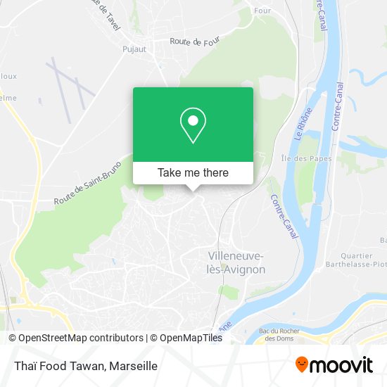 Thaï Food Tawan map