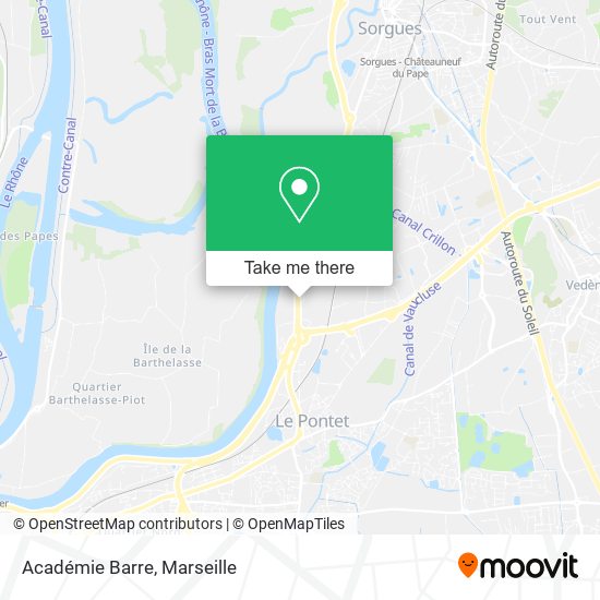 Académie Barre map