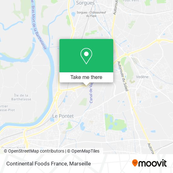 Continental Foods France map
