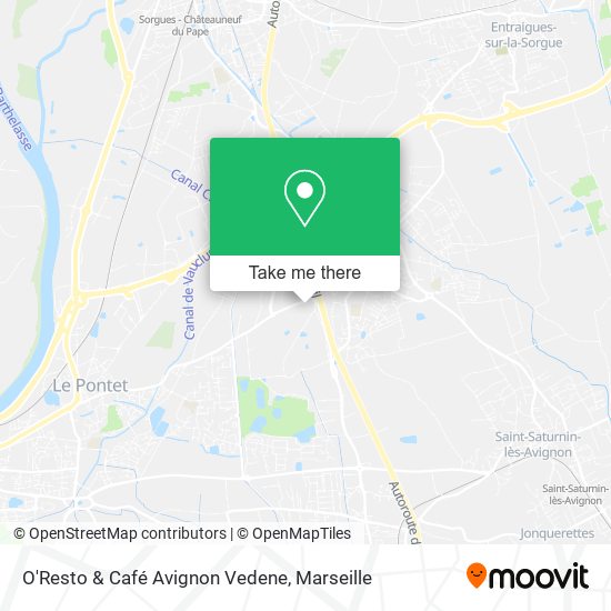O'Resto & Café Avignon Vedene map