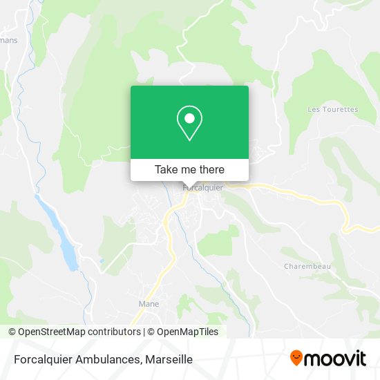 Forcalquier Ambulances map