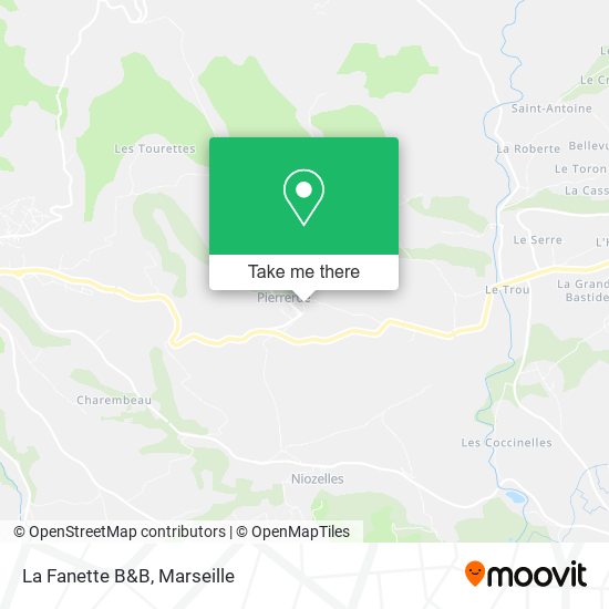 La Fanette B&B map