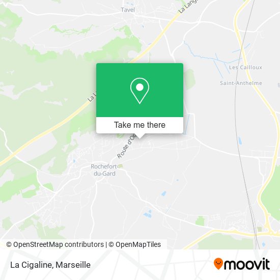 La Cigaline map