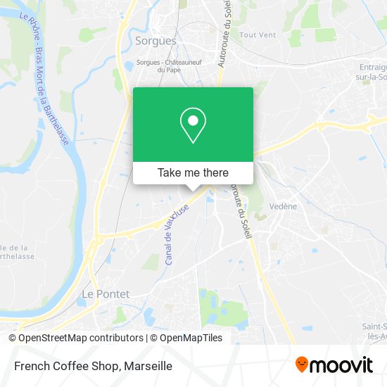 French Coffee Shop map