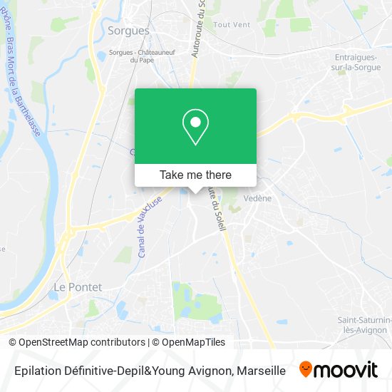 Epilation Définitive-Depil&Young Avignon map