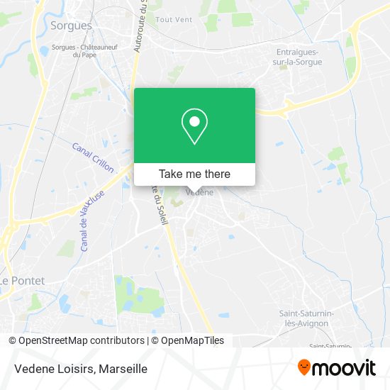 Vedene Loisirs map