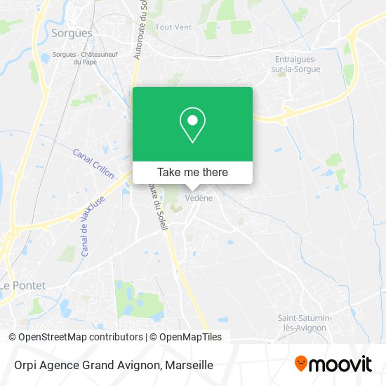 Orpi Agence Grand Avignon map
