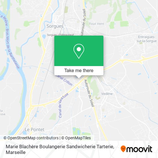 Marie Blachère Boulangerie Sandwicherie Tarterie map