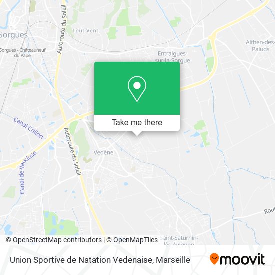Union Sportive de Natation Vedenaise map