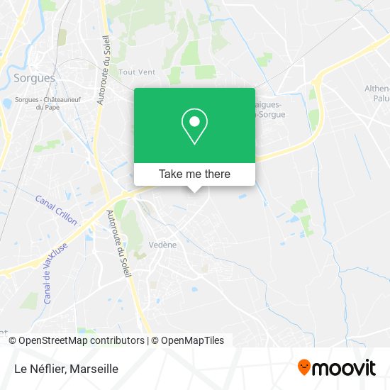 Le Néflier map