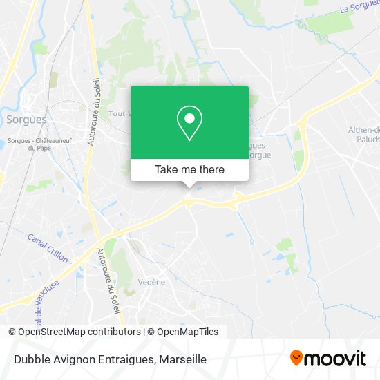 Dubble Avignon Entraigues map