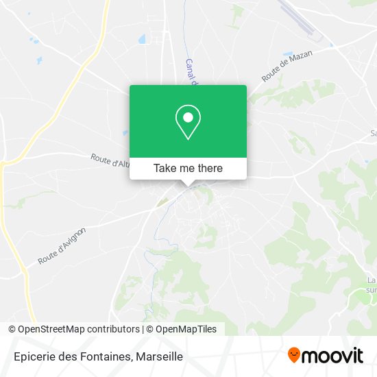 Epicerie des Fontaines map