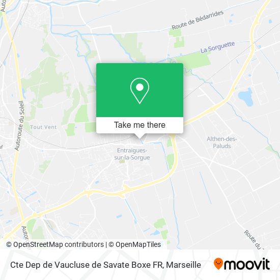 Cte Dep de Vaucluse de Savate Boxe FR map