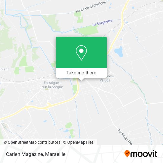 Carlen Magazine map