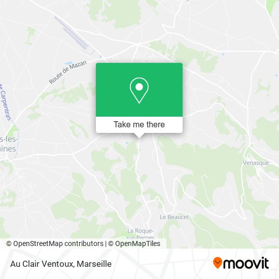 Au Clair Ventoux map