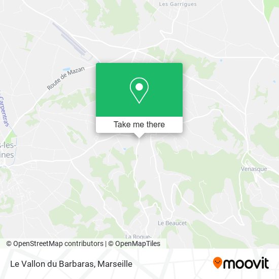 Le Vallon du Barbaras map