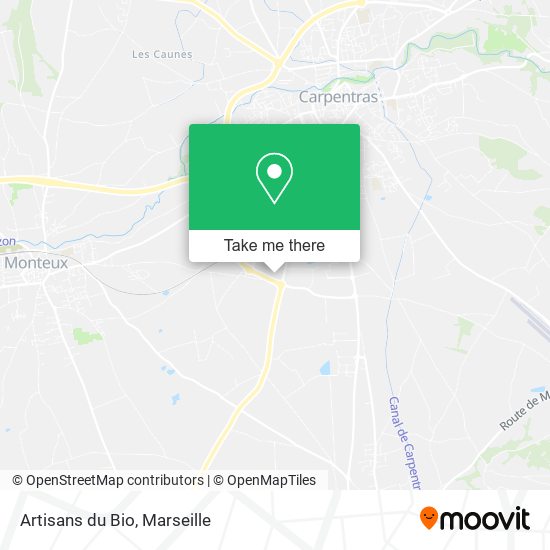 Artisans du Bio map