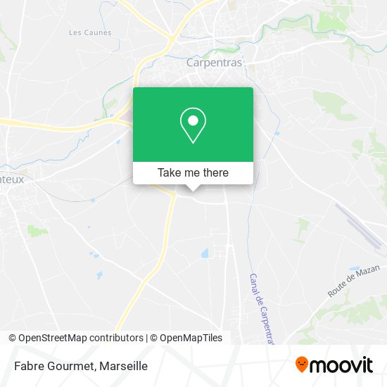 Fabre Gourmet map